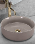 Umywalka nablatowa Rea Sami Beige Shiny  2