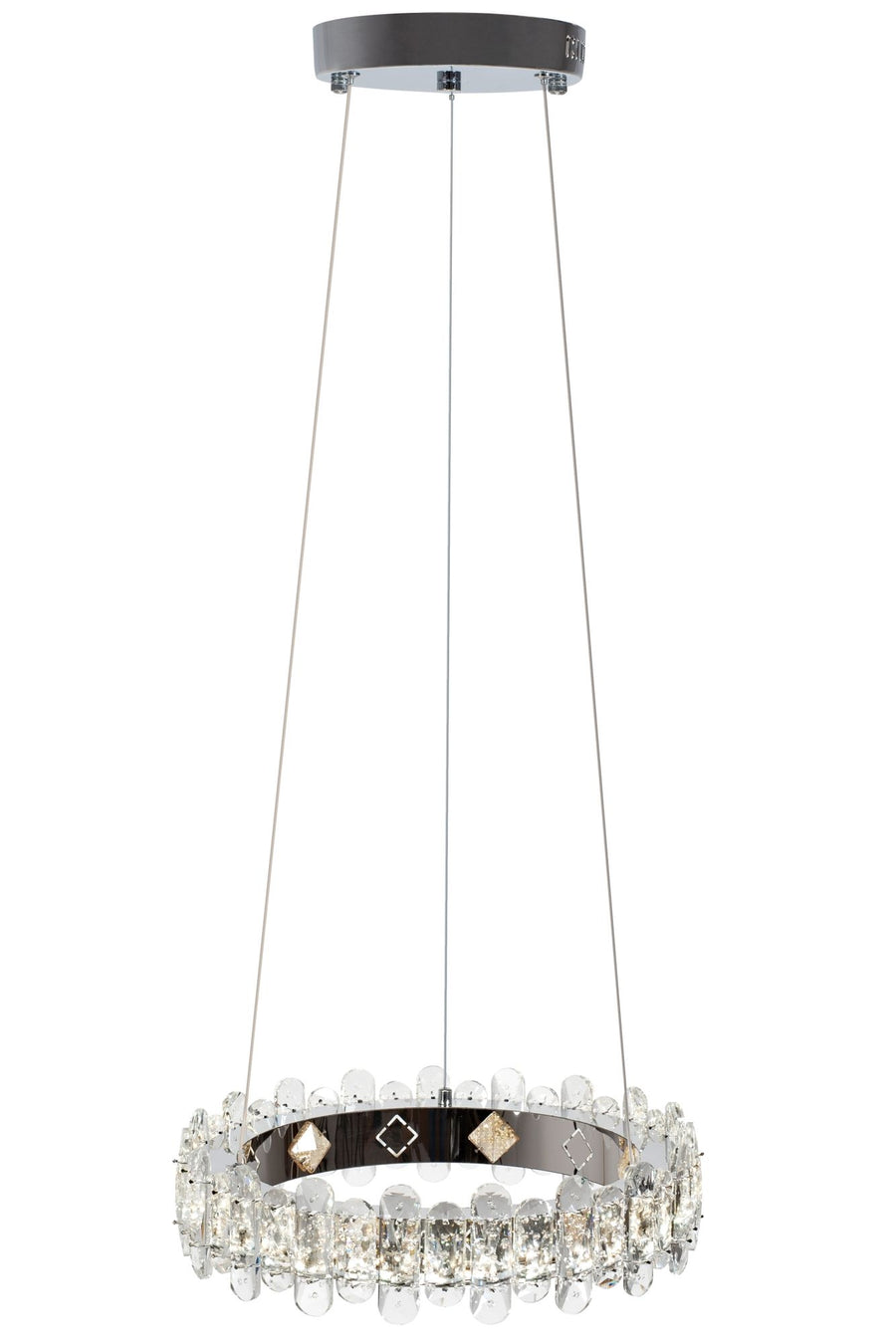 Kryształowa Lampa Sufitowa LED APP1041-CP + pilot