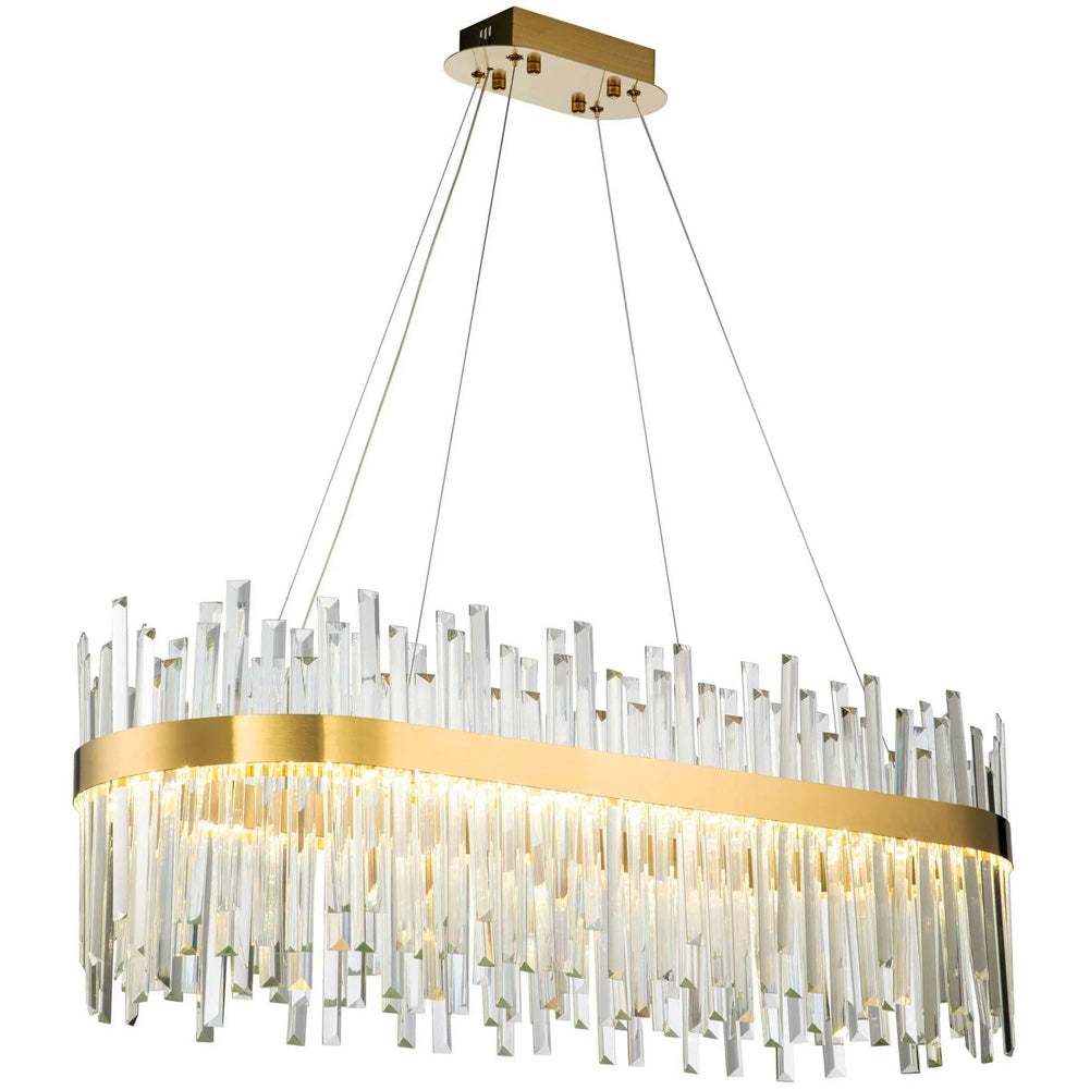Lampa Sufitowa Kryształowa App1513-cp80 Złota  3