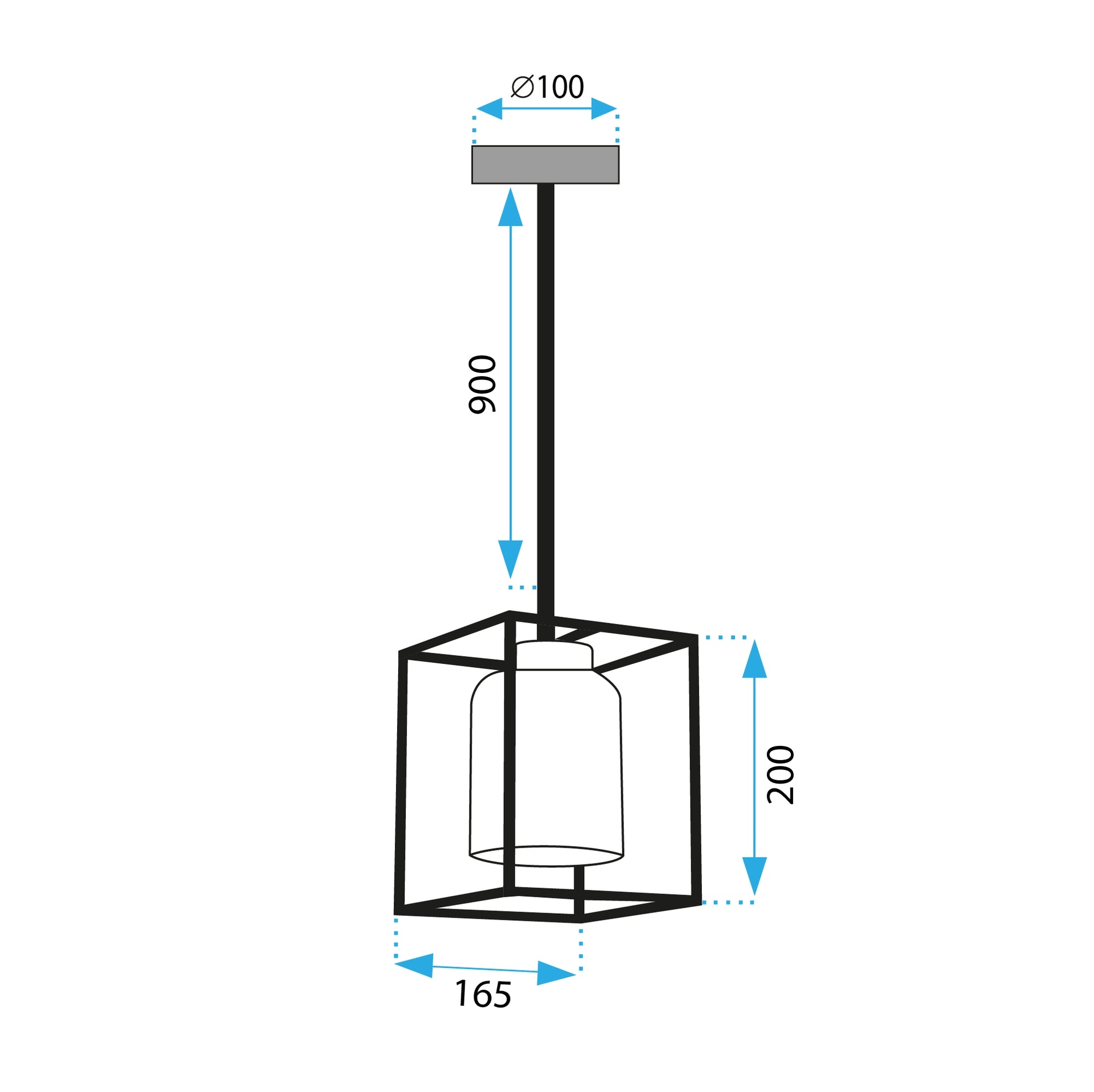 LAMPA SUFITOWA WISZĄCA APP1265-CP  8