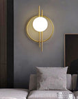LAMPA ŚCIENNA KINKIET APP1436-W GOLD