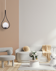 Lampa Wisząca Szklana Kula G111-1w Czarna E27  3