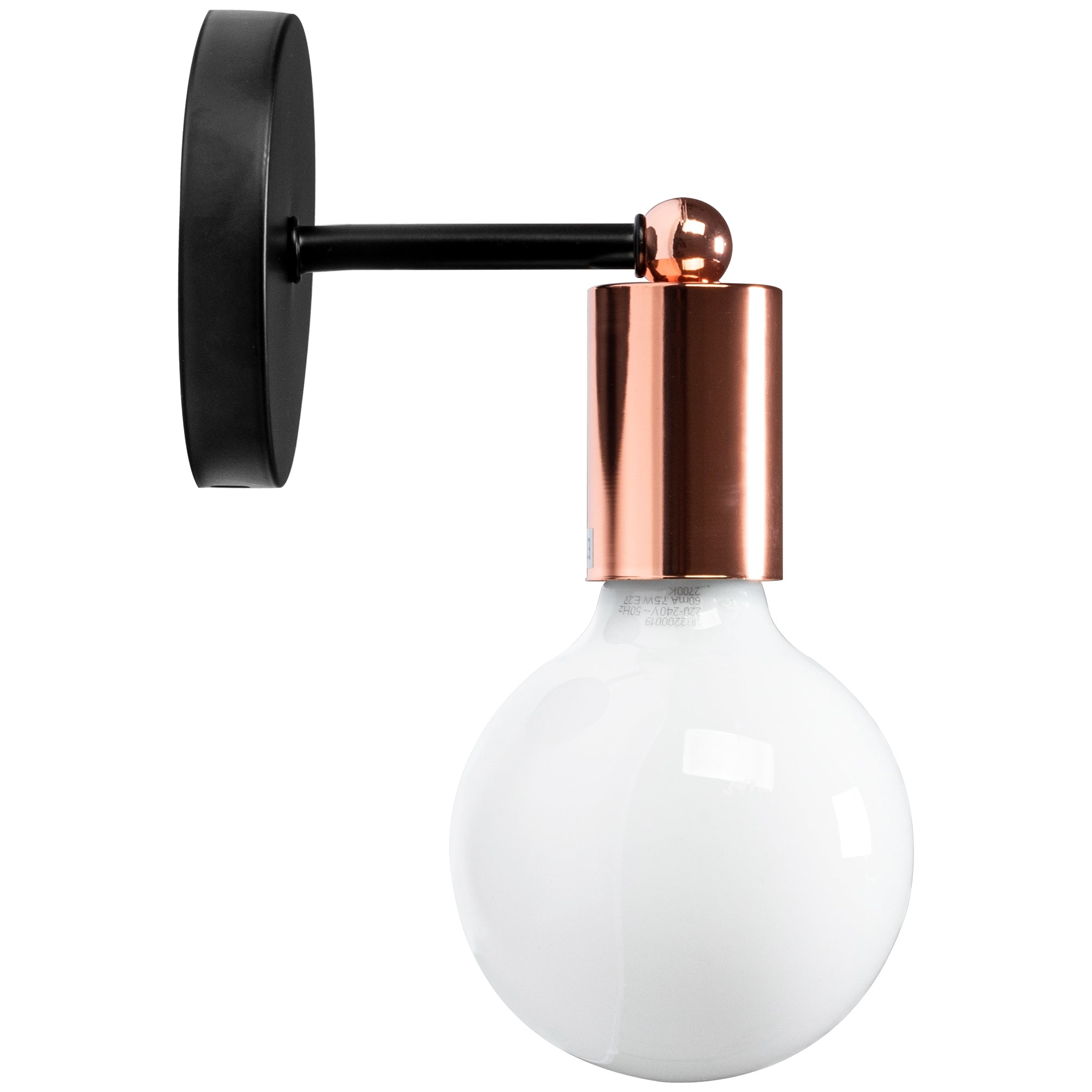 Lampa Kinkiet Ścienny Metalowy  392205 Różowe Złoto  1