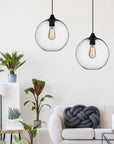 Lampa Sufitowa Wisząca Szklana APP311-1CP Loft