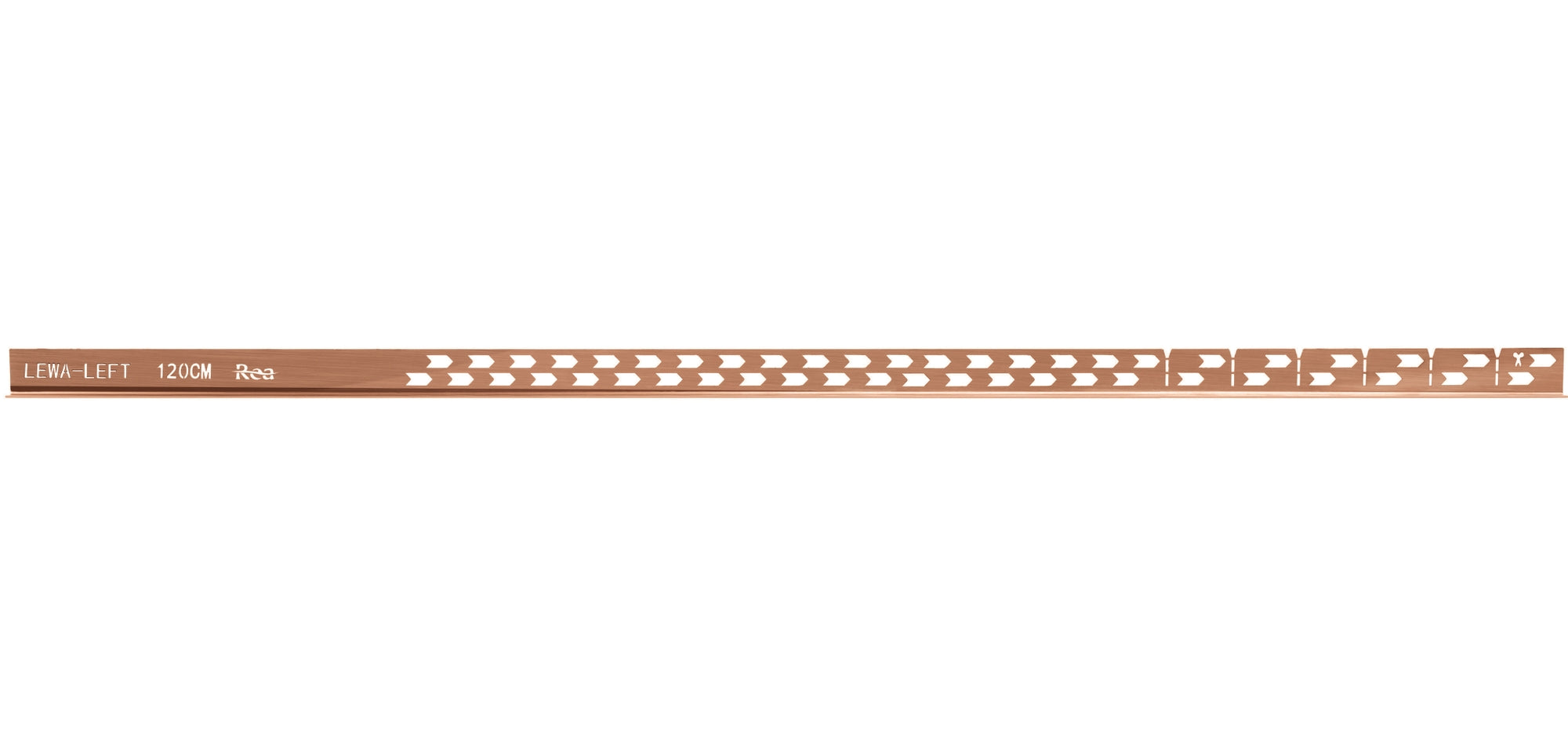 Listwa Spadkowa Brodzikowa 120cm Miedź Szczotkowana Prawy 7
