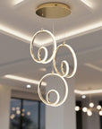 Lampa Sufitowa Wisząca Led Lhj095-3cp Złota  2