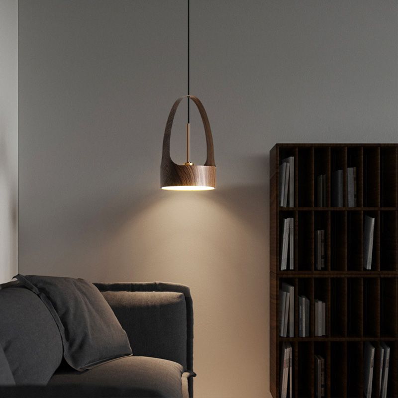 Lampa wisząca LED APP1187-CP Wood Rose Gold