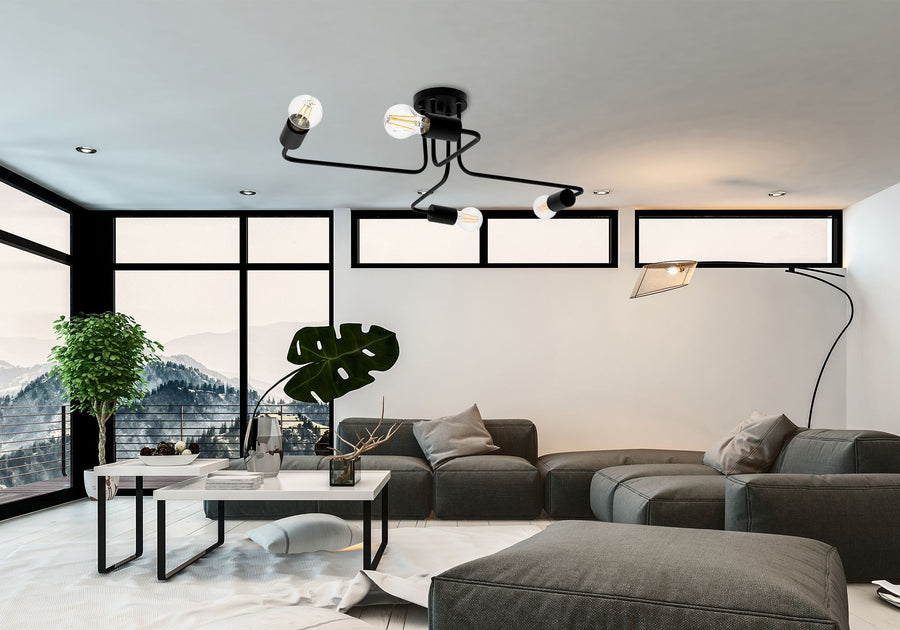 Lampa sufitowa/ścienna pająk Agaro 4