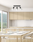 Lampa Sufitowa Reflektor Plafon APP699-3C Czarna