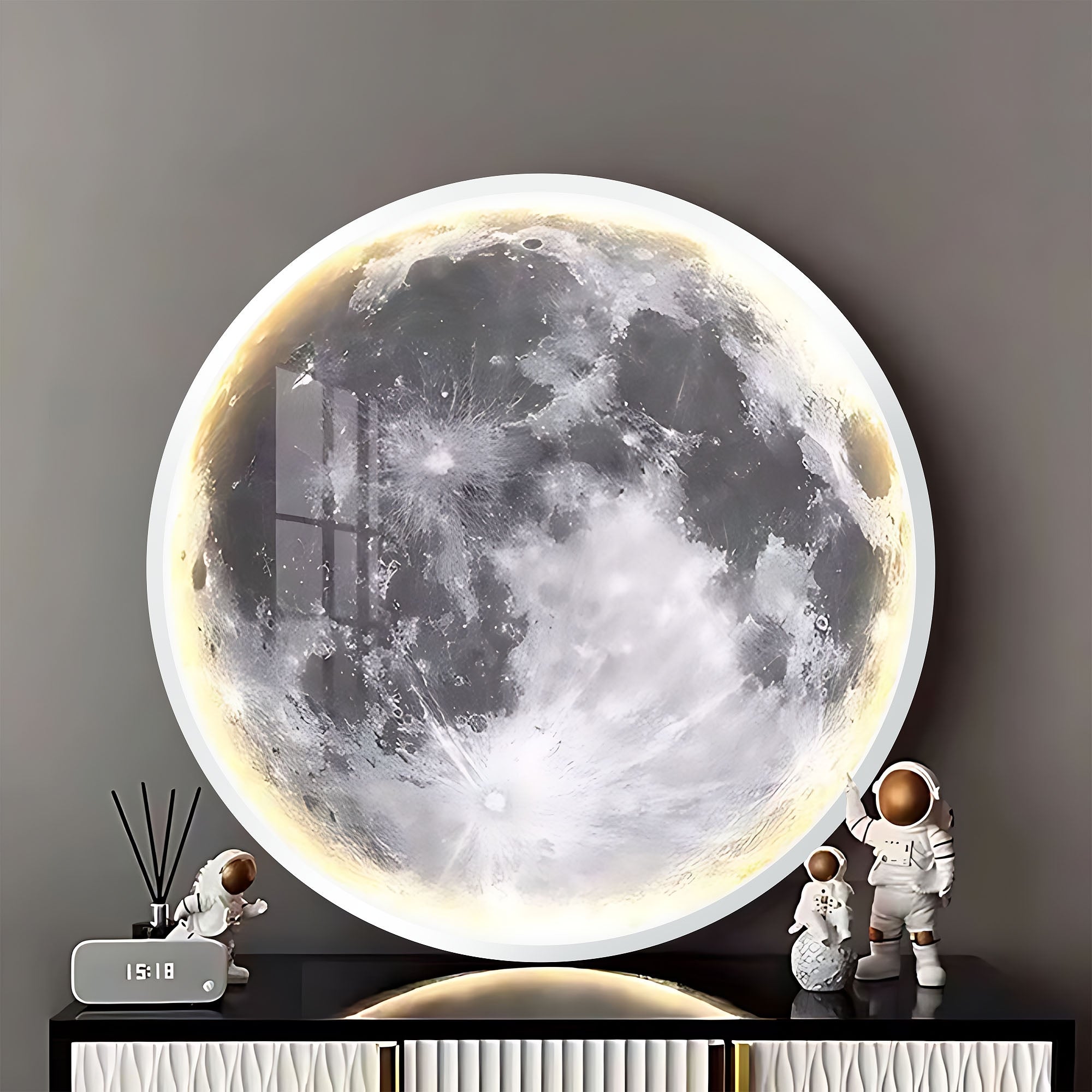 Lampa Sufitowa App1806-cw Moon Plafon Led Biała  7