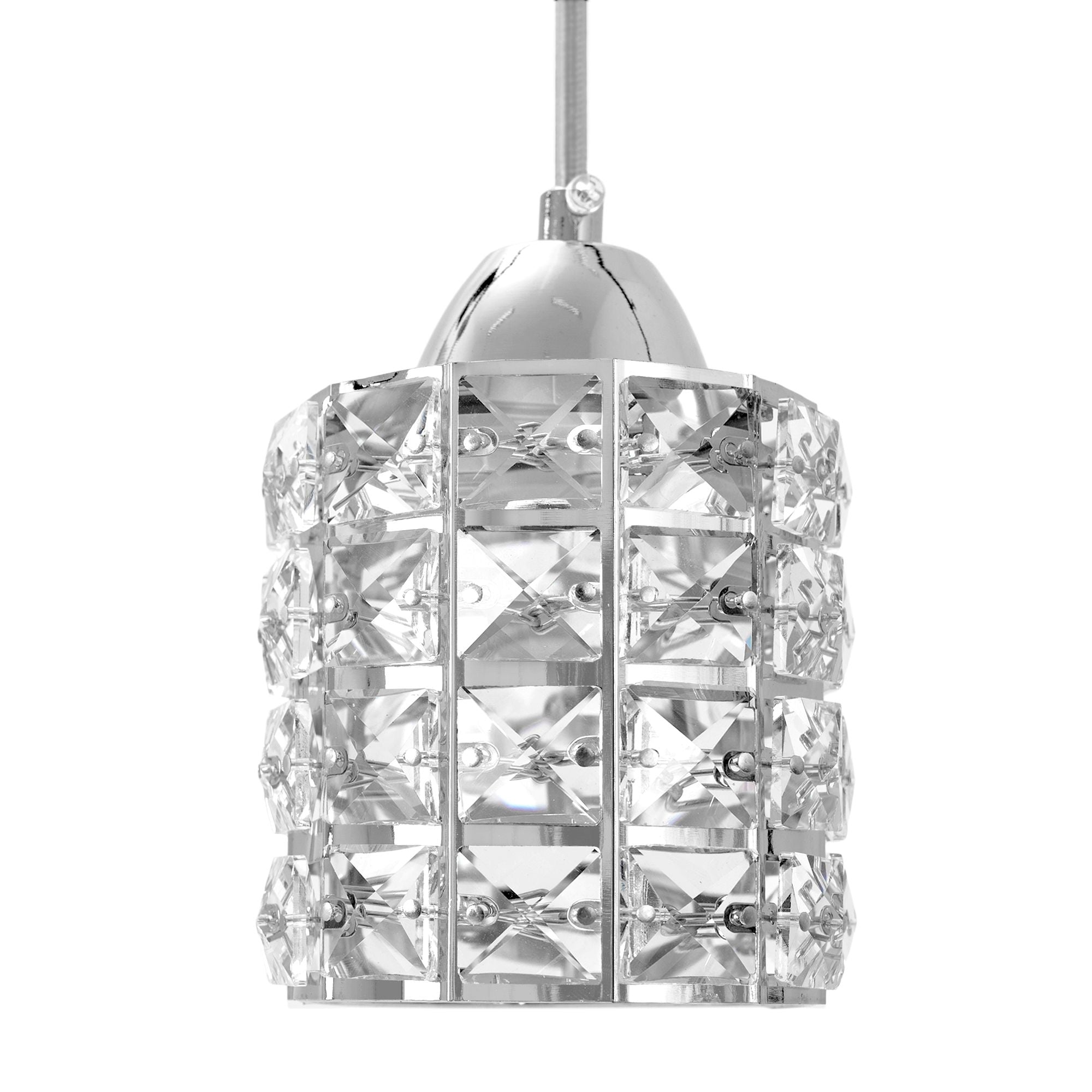 Lampa Sufitowa Kryształ APP729-3CPR Srebrna