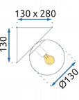 LAMPA ŚCIENNA KINKIET APP1228-2W Chrom  10