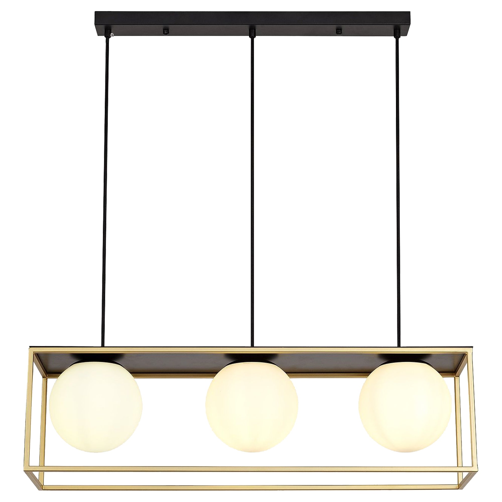 Lampa sufitowa Czarno Złota APP1164-3CP  1