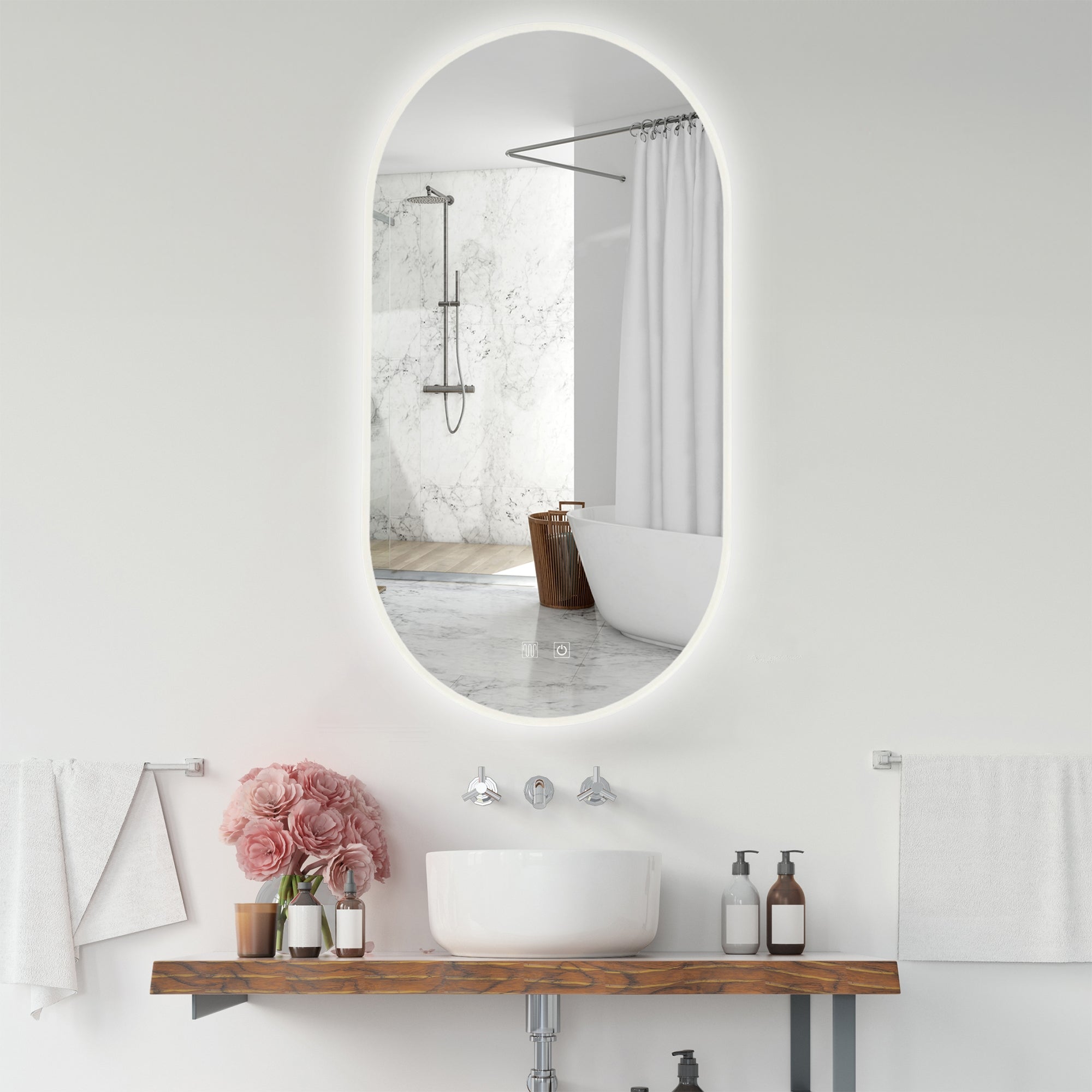 LUSTRO ŚCIENNE LED EGJ 50x90 cm  9