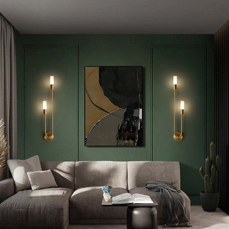 LAMPA ŚCIENNA KINKIET APP1148-2W złota  7