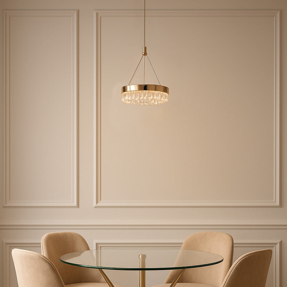 Lampa Wisząca Led Lhj097-cp Jasne Różowe Złoto  4