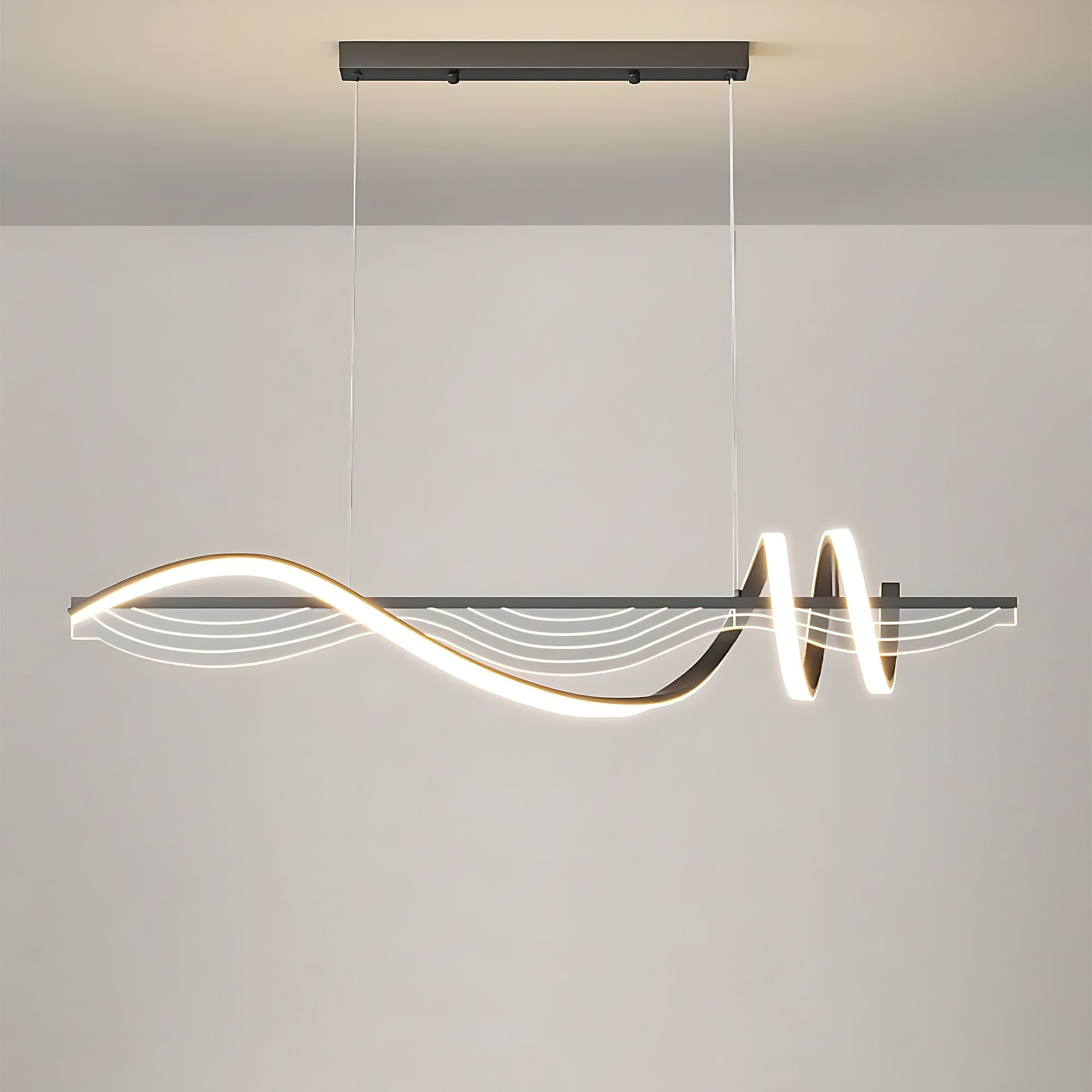 Lampa Wisząca Led Lhj041-cp 100 Cm Czarna  8