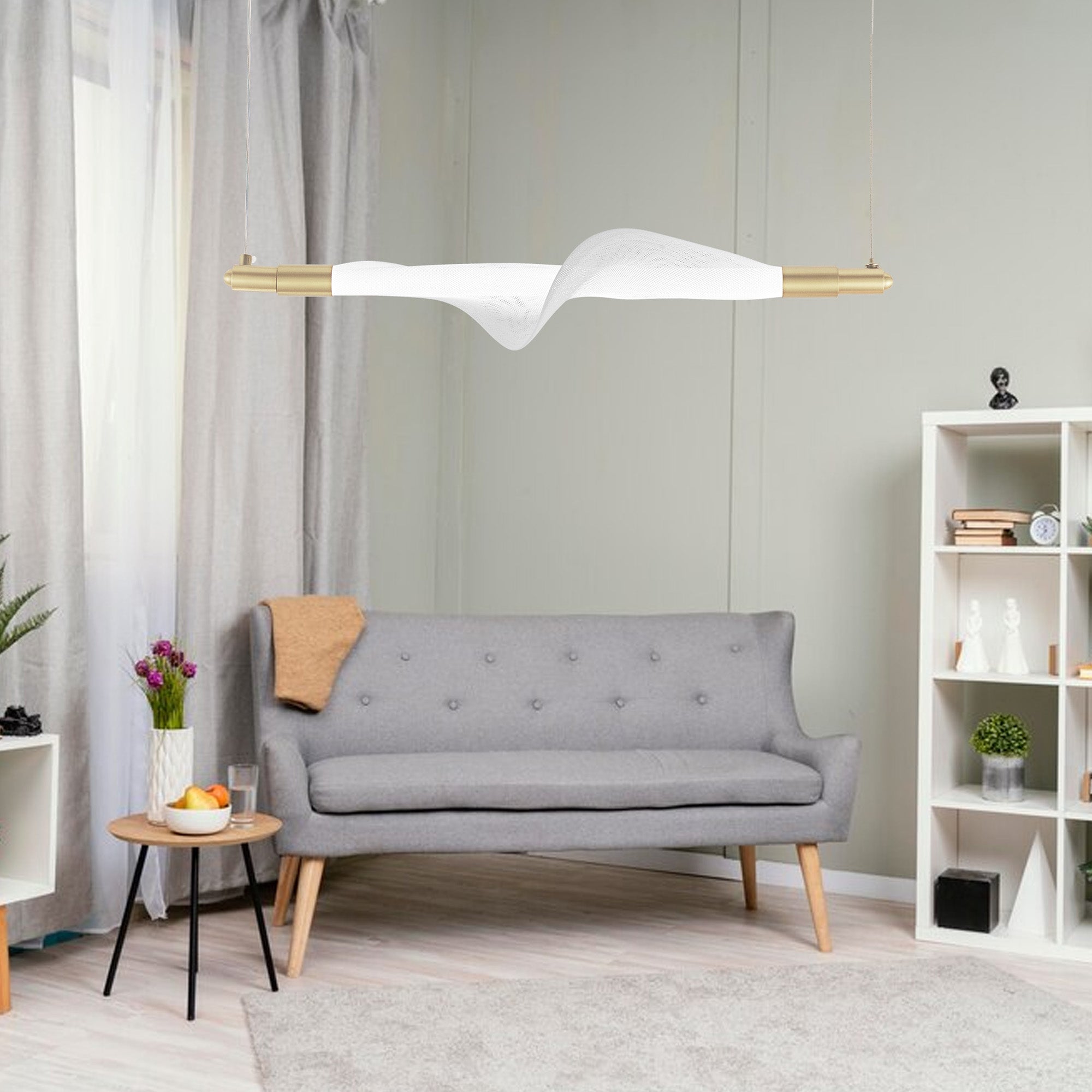 Lampa Wisząca Led G011-cp Biały/złoty  6