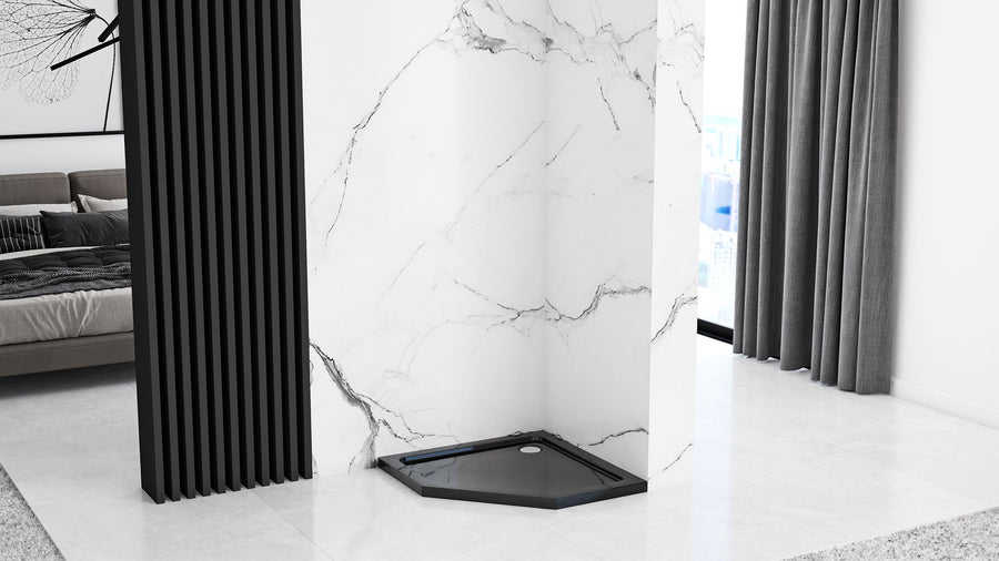 Kabina prysznicowa Rea DIAMOND 80x80 Black MAT