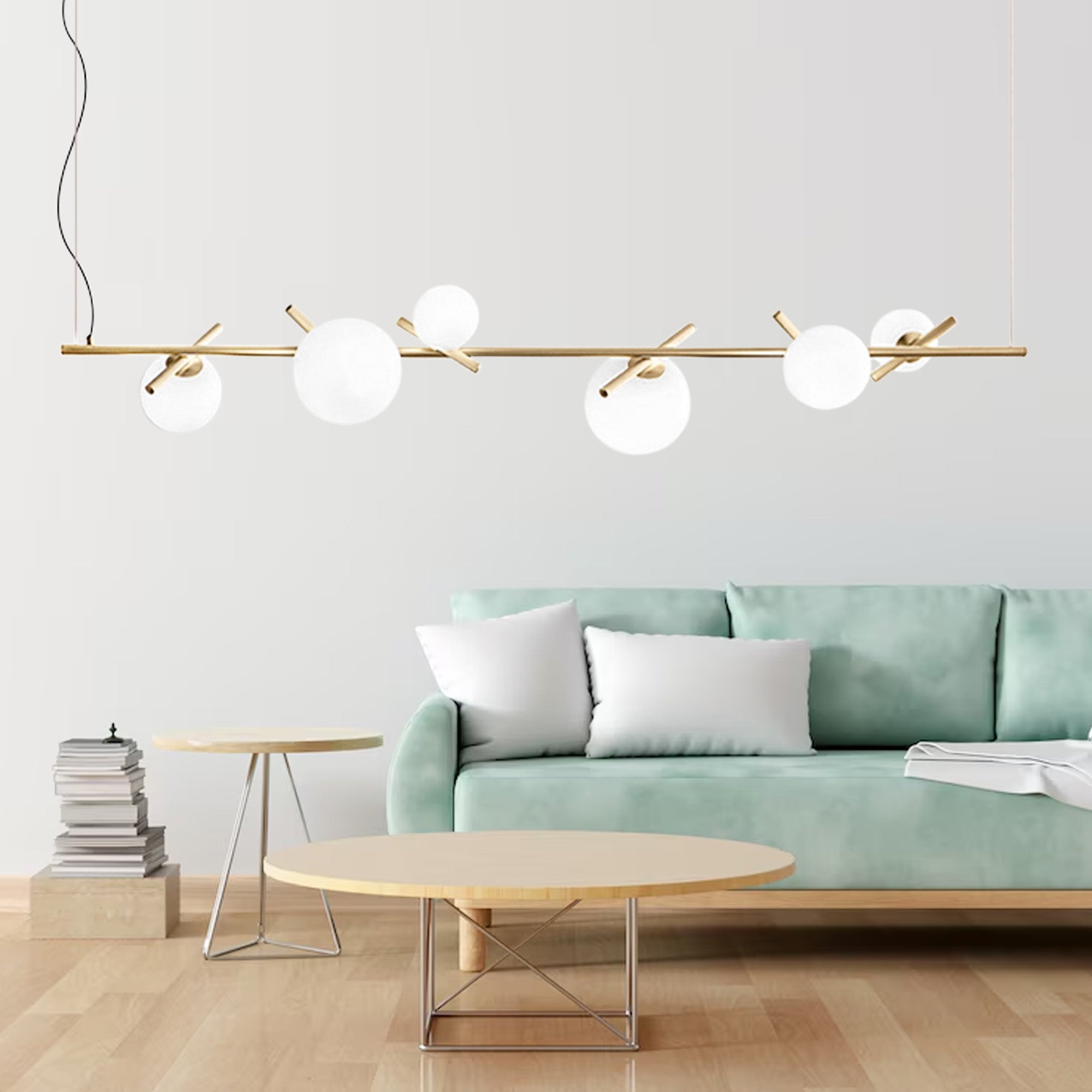 Lampa Sufitowa Wisząca Gold APP1664-6CP  4
