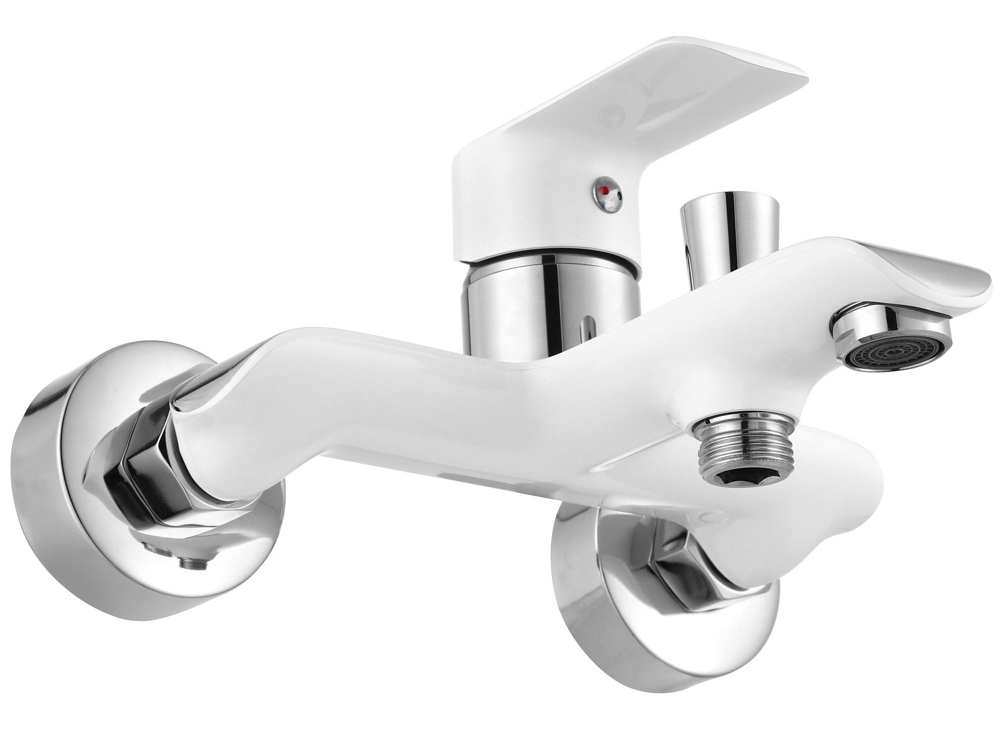 Bateria wannowa REA BLOOM biała chrom White Chrome