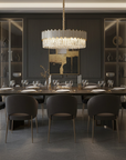 Lampa sufitowa wisząca APP1747-8CP 60 cm Złota  6