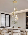 Lampa Wisząca Led G082-3cpr Złota  6