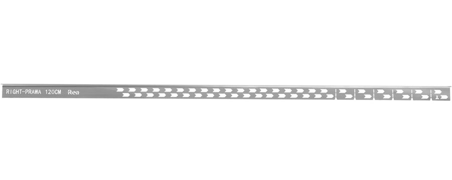 Listwa spadkowa brodzikowa 120cm Nikiel Szczotkowany