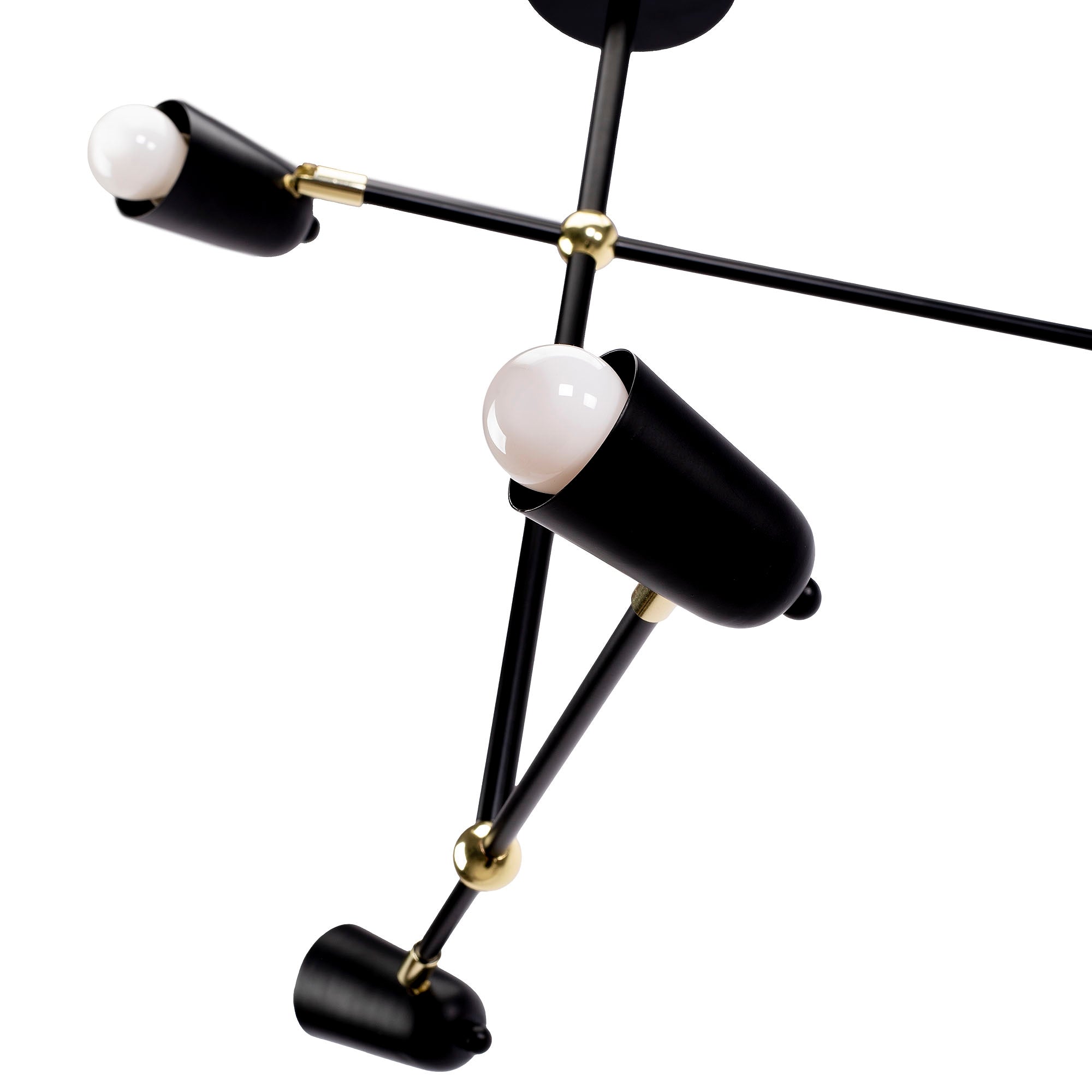 Lampa Wisząca 4-ramienna APP1708-4CP Czarna + Złoto  11