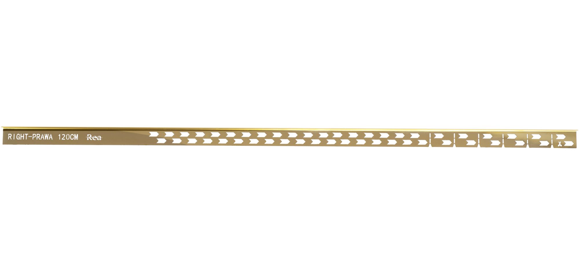 Listwa spadkowa brodzikowa 120cm Złota