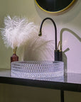 Umywalka nablatowa Rea Cristal Transparent 39