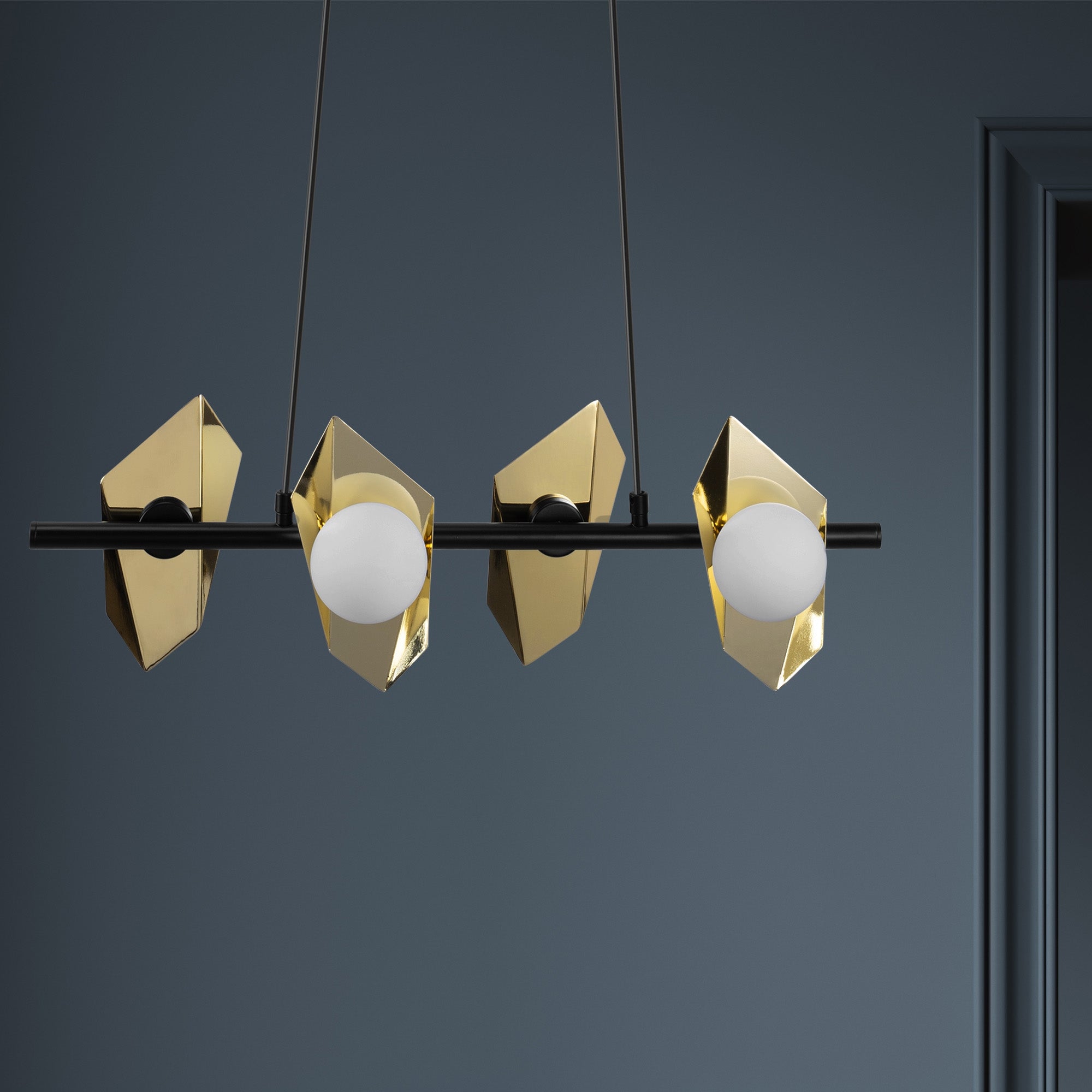 Lampa Sufitowa Wisząca App1412-cp Czarno/złota  8