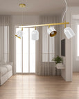 Lampa Wisząca APP1030-4CP Biała