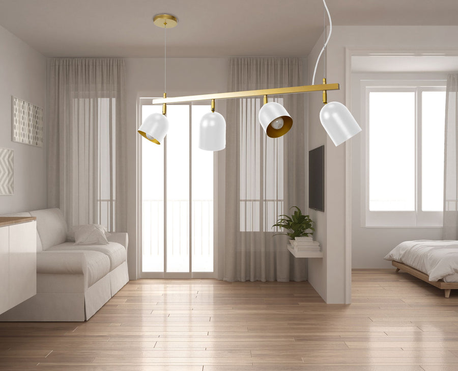 Lampa Wisząca APP1030-4CP Biała