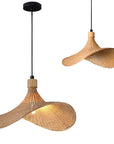 Lampa Wisząca Bambusowa APP1642-1CP 30cm  1