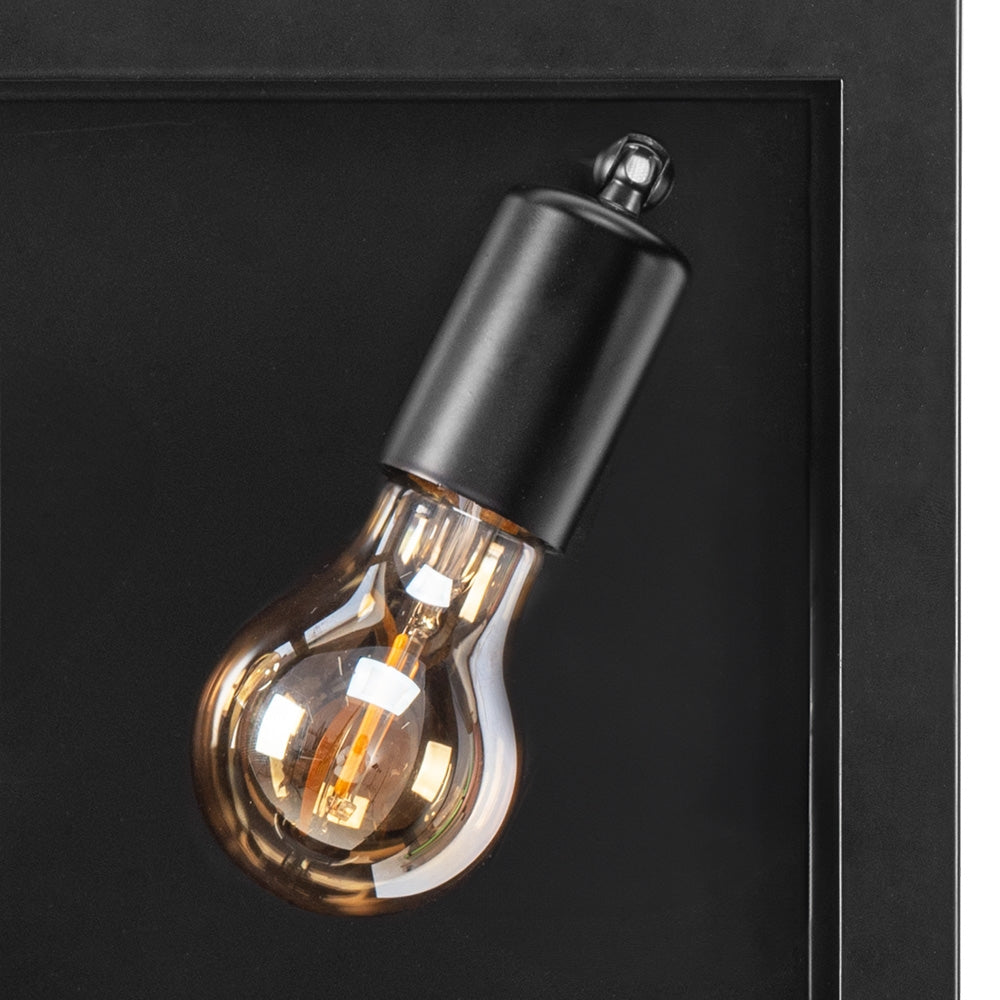 LAMPA ŚCIENNA KINKIET APP1305-2W CZARNA  3