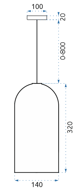 Lampa Wisząca Sufitowa APP196-1CP Fox B Różowe Złoto  10