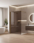 Kabina prysznicowa Walk-In Rea Flexi Brown / Gold 100  2
