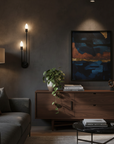 LAMPA ŚCIENNA KINKIET APP1147-2W czarna  4