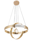 Lampa Sufitowa Wisząca Led Lhj060-cp Złota  1