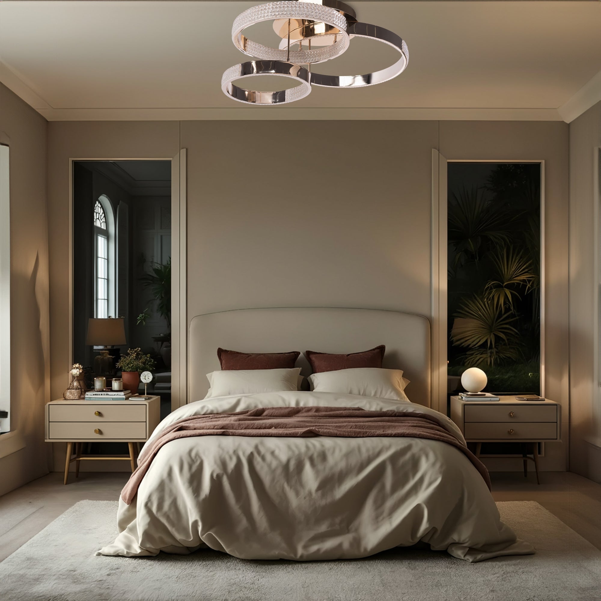 Lampa Sufitowa Nowoczesna Led G003-c Złota  4