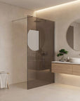 Kabina prysznicowa Walk-In Rea Flexi Brown / Chrome 80  4