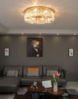LAMPA KRYSZTAŁOWA PLAFON APP1728-6C 50 cm ZŁOTA  7