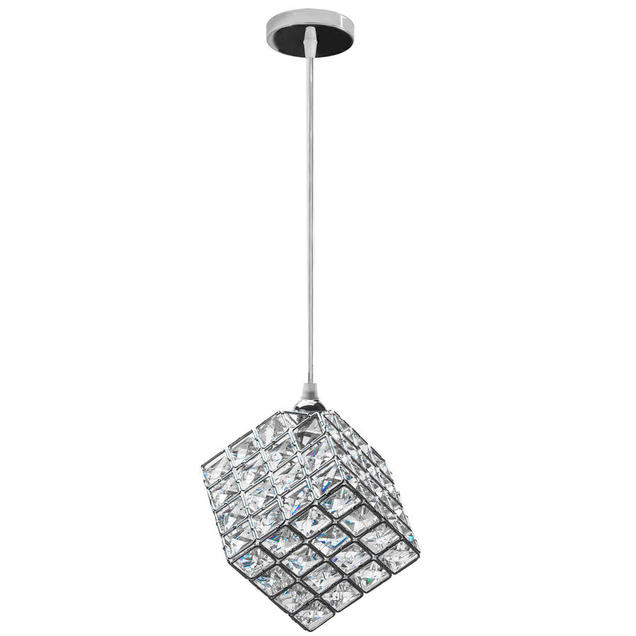 LAMPA WISZĄCA GLAMOUR KOSTKA APP721-1CP CHROM