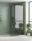 Kabina prysznicowa Walk-In Rea Flexi Grey / Gold 90  2