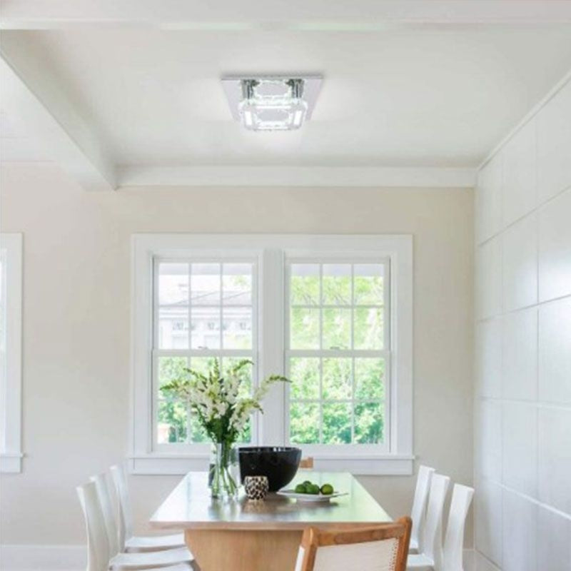 Lampa Sufitowa Kryształowa Plafon Glamour 8W APP406-C Neutralna  5