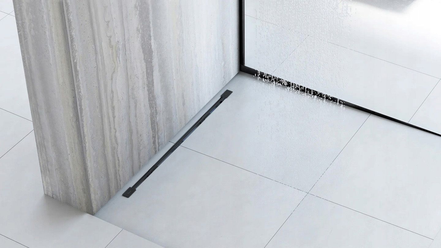 Listwa spadkowa brodzikowa 120cm Czarna