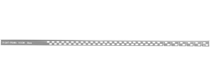 Listwa spadkowa brodzikowa 140cm Nikiel Szczotkowany