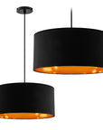 Lampa Wisząca  40cm APP620-1CP Czarna