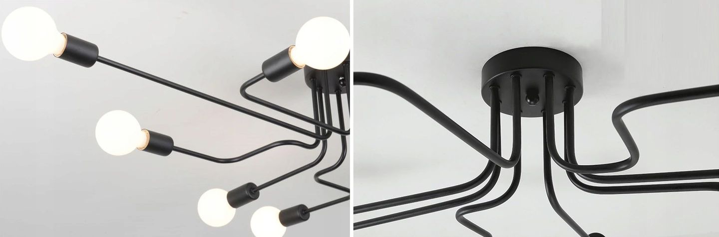 Lampa sufitowa/ścienna pająk Agaro 8